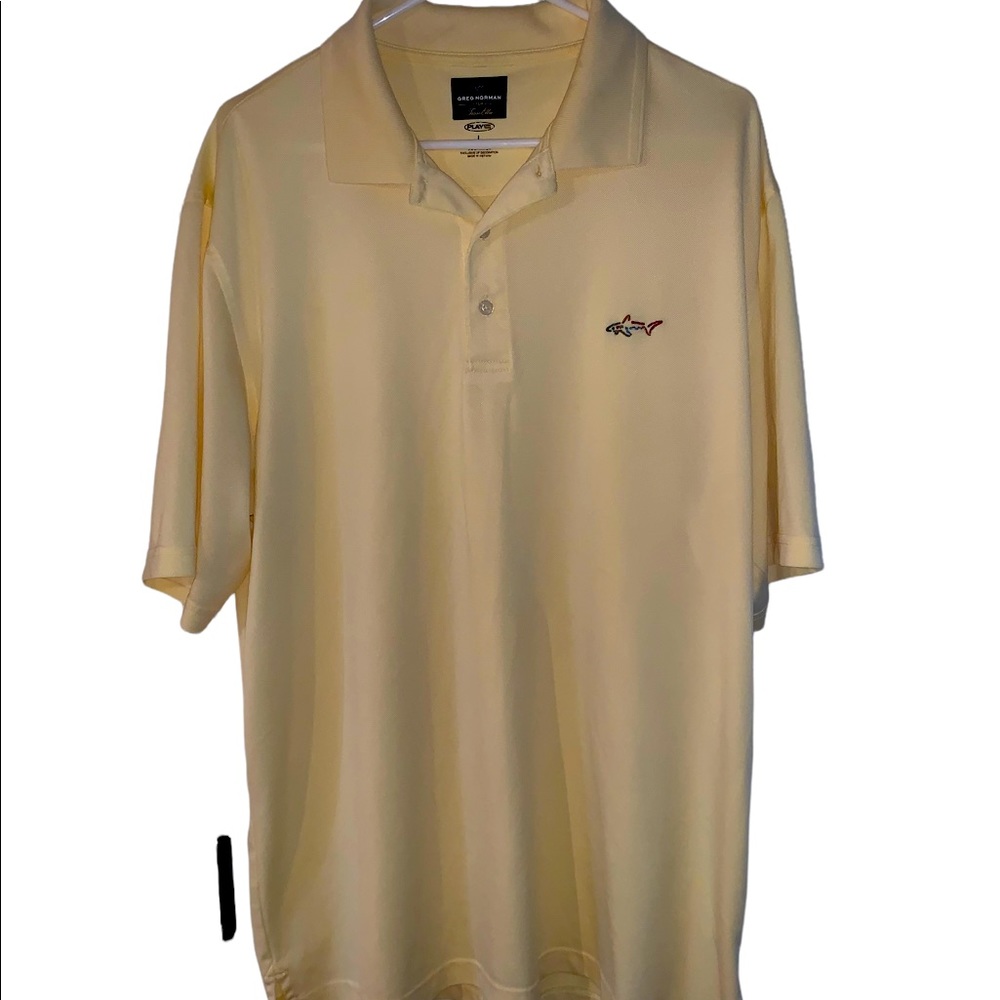 Greg Norman for Tasso Men’s Golf Polo Soft Yellow Size Large